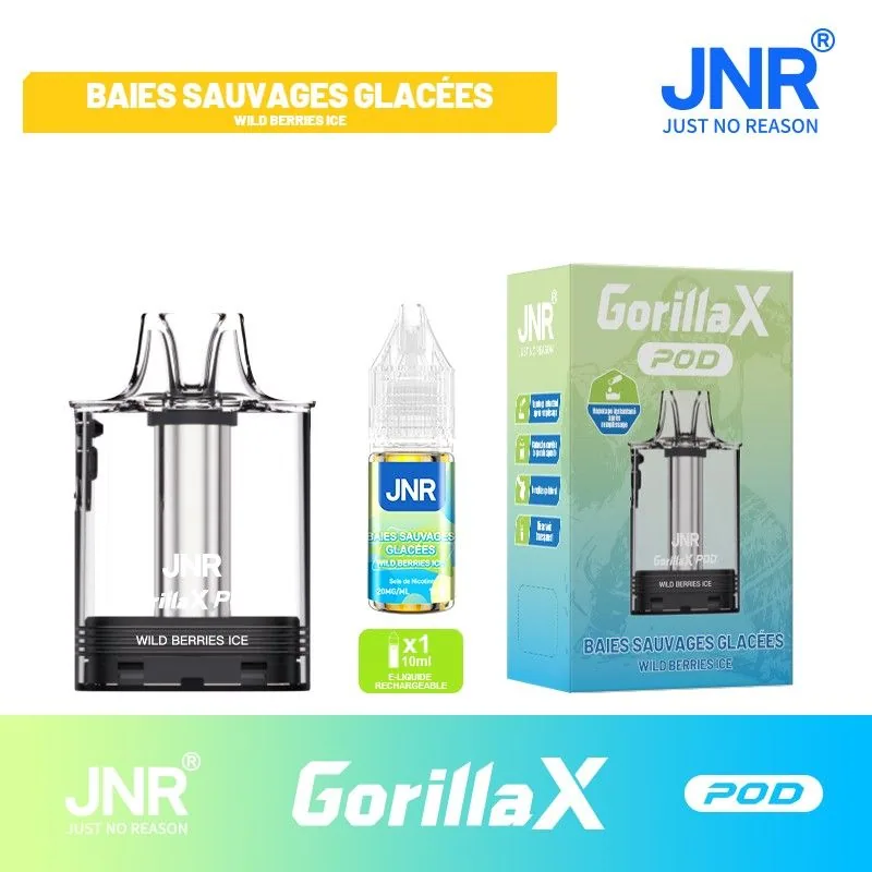 Cartouche Gorilla X + 1x10ml - JNR - Wild Berries Ice - 20 mg