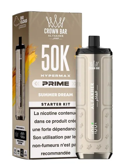 Puff Hypermax Prime 50K Crown Bar Al Fakher - Summer Dream - 6 mg