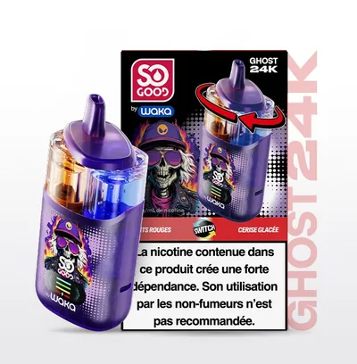 Puff So Good Ghost 24k Fruits rouges et Cerise Glacée - 18 mg