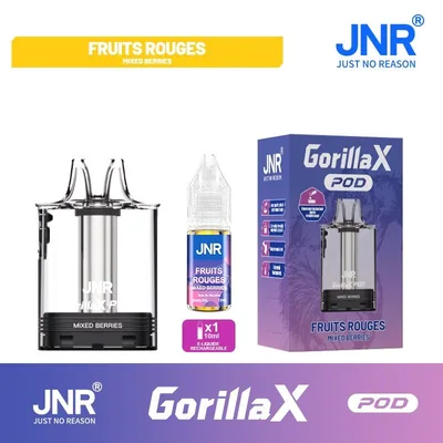 Cartouche Gorilla X + 1x10ml - JNR - Mixed Berries - 20 mg
