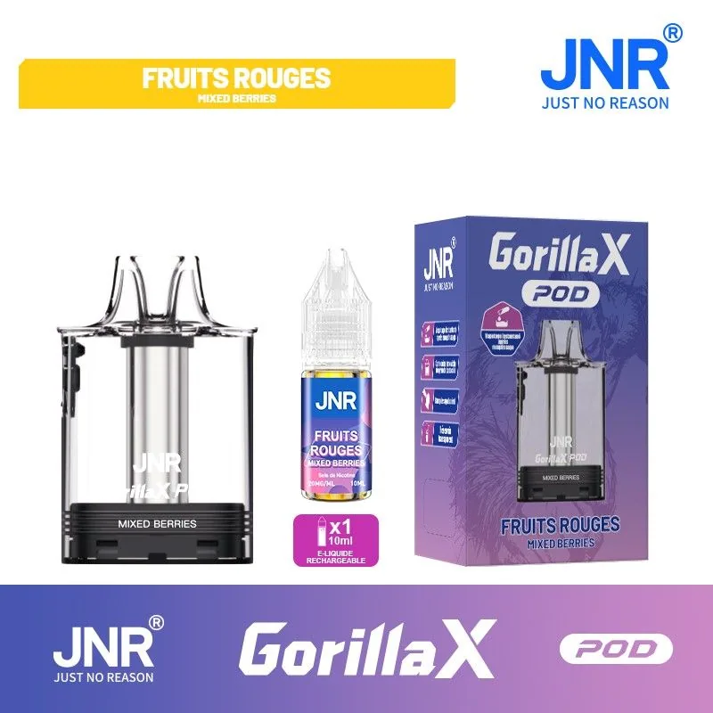 Cartouche Gorilla X + 1x10ml - JNR - Mixed Berries - 20 mg