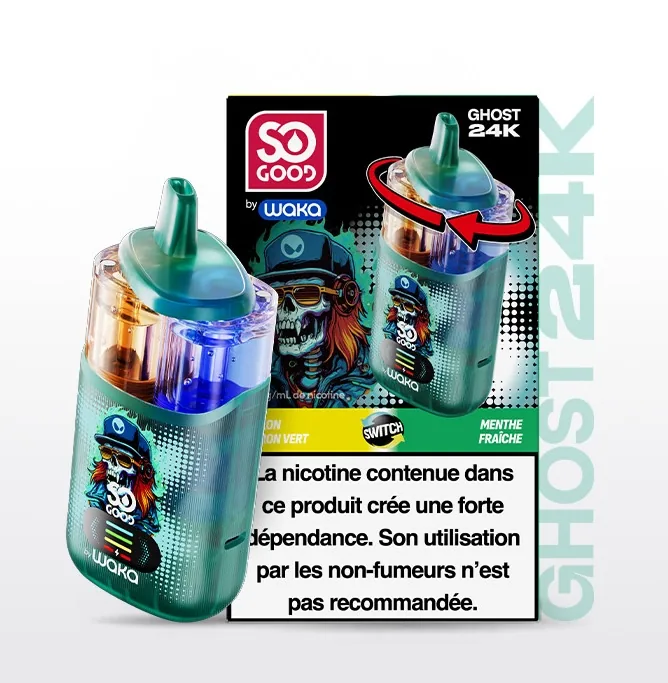 Puff So Good Ghost 24k Citron Vert et Menthe Fraîche - 18 mg