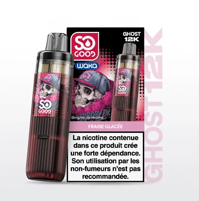 Puff So Good Ghost 12k Fraise Glacée - 18 mg