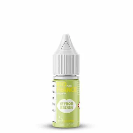 E-liquide Citron Raisin - Bio Pure France - 3 mg