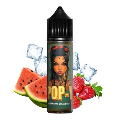 E-liquide POP-Y Watermelon Strawberry Ice 50ml - sans nicotine