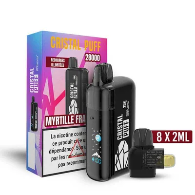 Cristal Puff 28K - Myrtille Framboise - 20 mg