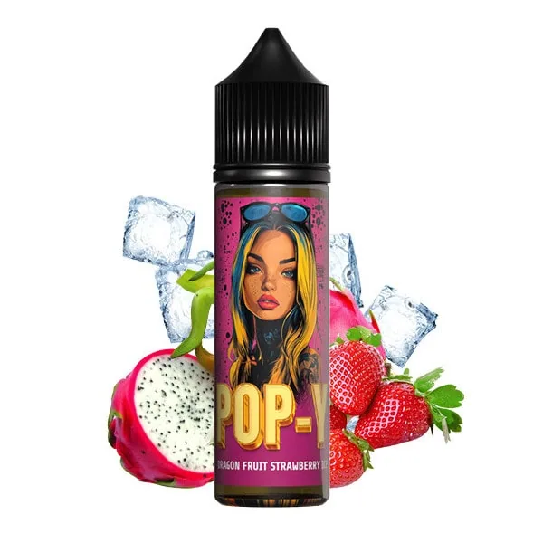 E-liquide POP-Y Dragon Fruit Strawberry Ice 50ml - sans nicotine