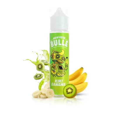 E-liquide Liquideo KiKi Banana Monsieur Bulle 50ml - sans nicotine