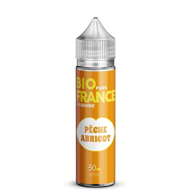 E-liquide Pêche Abricot 50ml - Bio Pure France - sans nicotine