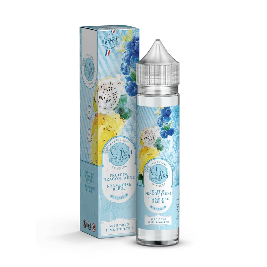 E-liquide Le Petit Verger Frais 50ml fruit du Dragon Jaune Framboise Bleue - sans nicotine