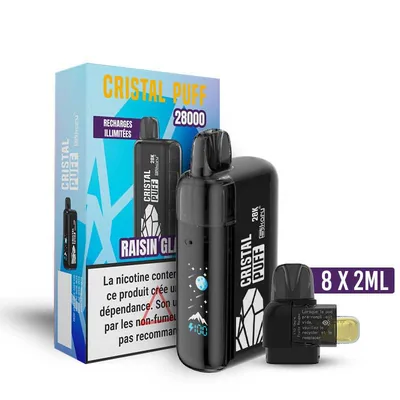 Cristal Puff 28K - Raisin Glacé - 20 mg
