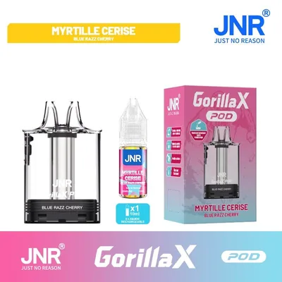 Cartouche Gorilla X + 1x10ml - JNR - Blue Razz Cherry - 20 mg