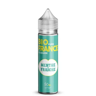 E-liquide Menthe Fraîche 50ml - Bio Pure France - sans nicotine